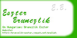 eszter brunczlik business card